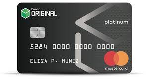 Cartão original platinum: com cashback, tecnologia contactless e até 5 cartões adicionais