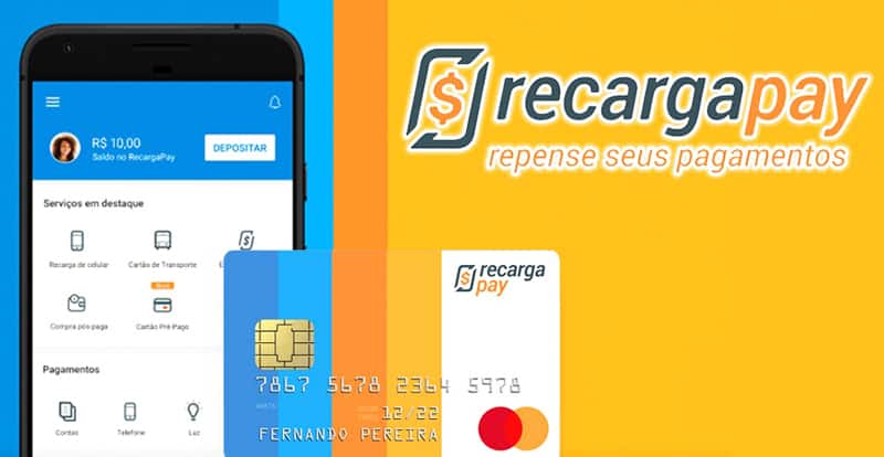 Cartão pré-pago recargapay: cashback, anuidade grátis e bandeira internacional!